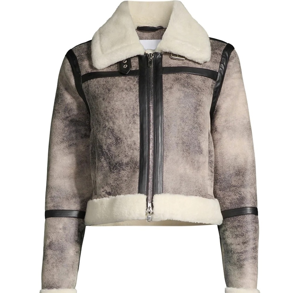 NWT Stand Studio Black and White Lorelle Jacket sz 34 $600 gorg! New insane deal